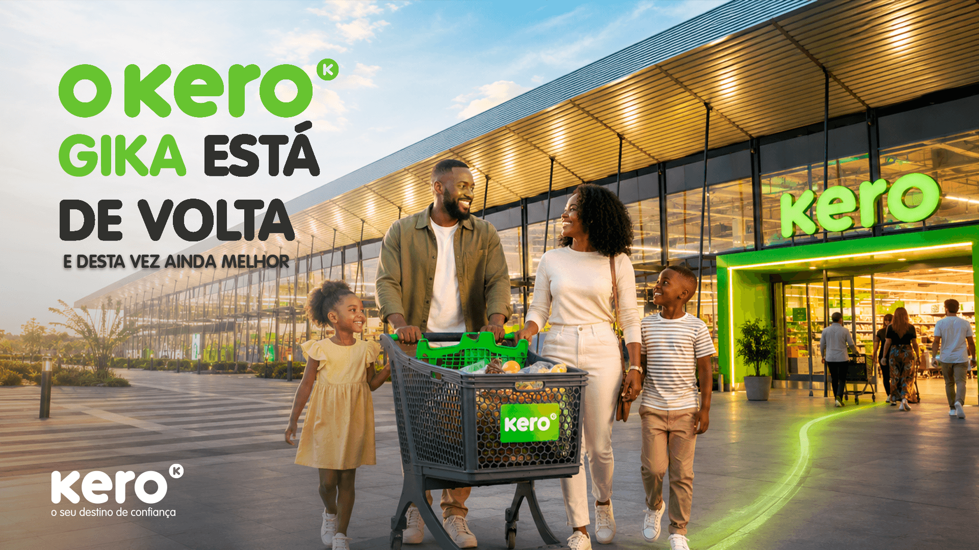 Campanha "O Kero Gika está de volta" no website da marca